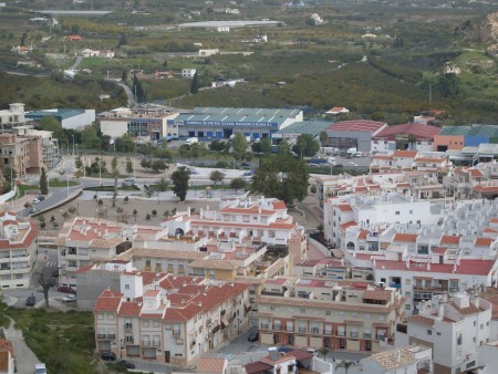 Vy över en del av staden